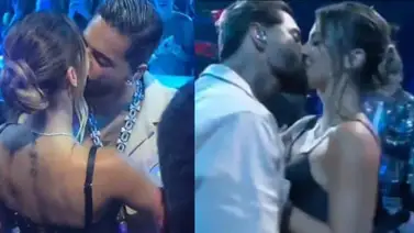 Maluma cierra la presentación con un apasionado beso a su novia Maluma cierra la presentación con un apasionado beso a su novia