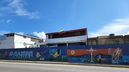 Finalizan mural hecho con más de 300.000 tapas de plástico en Guatire