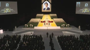 Japoneses se reúnen para el funeral del exministro Shinzo Abe