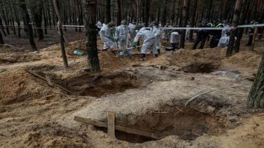 Lo determinan: Cinco de los 447 muertos en Izium son niños