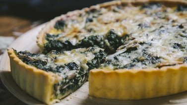 Tartaleta de espinaca al horno
