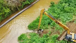 Inspeccionan en Guárico rehabilitación de dique Caritas