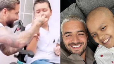 Maluma le hace conmovedor regalo a niño con cáncer