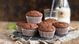 Magdalenas de brownie para merendar