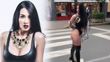 Diosa Canales paraliza el tráfico en Perú con su espectacular figura