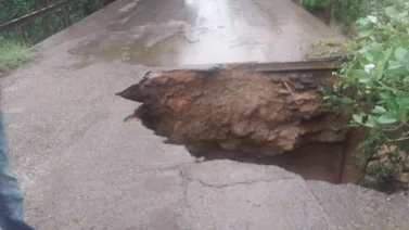 Lluvias causaron desplome del Puente Laya en Guárico