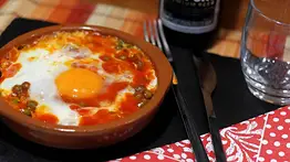 Huevos al plato, al microondas