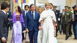 (+VIDEO) ¡Verónica Alcocer al ritmo de los tambores! Primera dama colombiana no se resiste