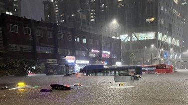 Siete muertos dejan fuertes lluvias en Corea del Sur