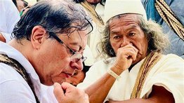 Petro recibe bendición de indígenas y visita parque natural antes de posesión