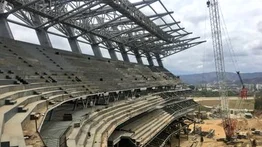 Avanzan los trabajos de construcción en estadio de La Rinconada