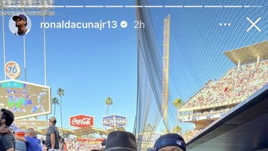 Ronald Acuña muestra su fanatismo hacia Bad Bunny