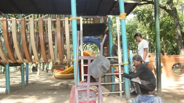 Autoridades trabajan para restaurar Parque Los Caobos