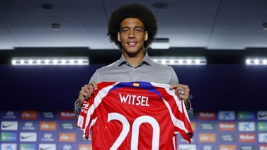 El Atlético de Madrid presentó a Axel Witsel