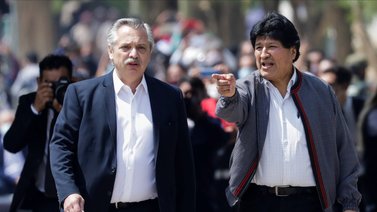 Mandatario Argentino recibe a expresidente Evo Morales en la Casa Rosada