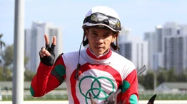 El campeón Emisael Jaramillo tuvo una fuerte rodada en Gulfstream Park