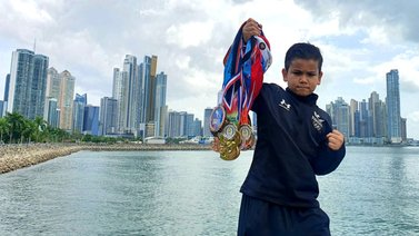 Conoce a Felipe Sepe, el niño venezolano que destaca en el karate de Panamá