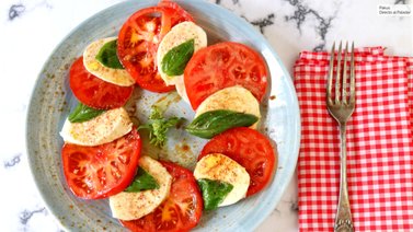 Ensalada de tomate y mozzarella