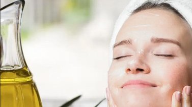 Mascarillas faciales con aceite de oliva