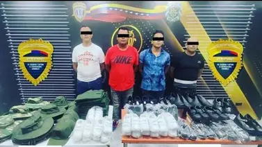 Capturan a cuatro hombres en Caracas por vender prendas militares de manera ilegal Capturan a cuatro hombres en Caracas por vender prendas militares de manera ilegal