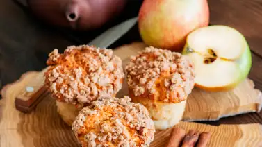 Muffins de manzana y avena Muffins de manzana y avena