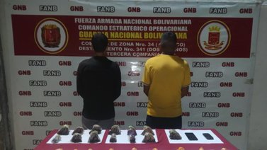 FANB captura a dos hombres con 1.200 detonadores eléctricos