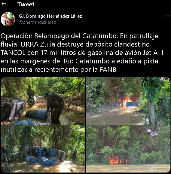 FANB destruye depósito clandestino con 17 mil litros de gasolina FANB destruye depósito clandestino con 17 mil litros de gasolina