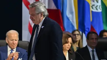 Alberto Fernández se queja en Cumbre de Las Américas: "Ser anfitrión no le permite a EEUU imponer derecho de admisión" Alberto Fernández se queja en Cumbre de Las Américas: "Ser anfitrión no le permite a EEUU imponer derecho de admisión"