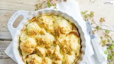 Delicia vegetariana: coliflor gratinada Delicia vegetariana: coliflor gratinada
