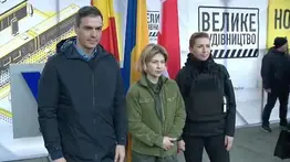 Presidente de España llega a Kiev para reunirse con Zelenski