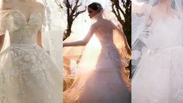 Luz y brillo en los trajes de novias de Elie Saab primavera 2023 Luz y brillo en los trajes de novias de Elie Saab primavera 2023
