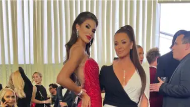 Michell Roxana derrochó glamour en la alfombra roja de los Oscar Michell Roxana derrochó glamour en la alfombra roja de los Oscar