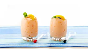 Para una ocasión especial: mousse de duraznos Para una ocasión especial: mousse de duraznos