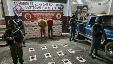 GNB detuvo a dos colombianos con seis mil kilos de marihuana