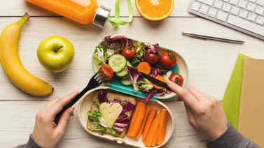 Alimentación balanceada para la oficina