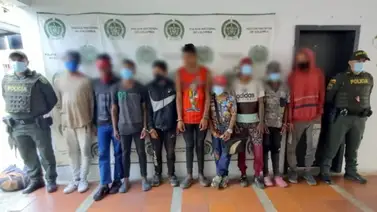 Capturan a nueve venezolanos en intento de robo a un local en Colombia Capturan a nueve venezolanos en intento de robo a un local en Colombia