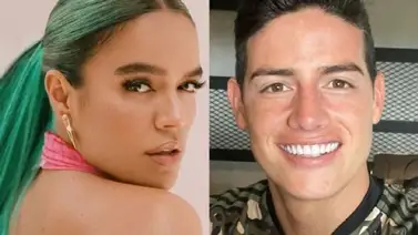 James Rodríguez desmiente rumores de "romance" con Karol G James Rodríguez desmiente rumores de "romance" con Karol G