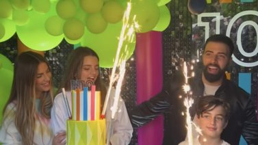 Gaby Espino y Jeancarlos Canela celebraron juntos el décimo cumpleaños de su retoño