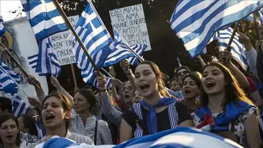 Grecia: Protestan contra nuevo campo de migrantes Grecia: Protestan contra nuevo campo de migrantes