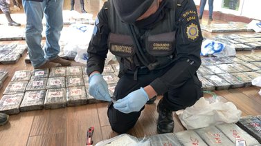 Se incautó más de una tonelada de cocaína en Guatemala