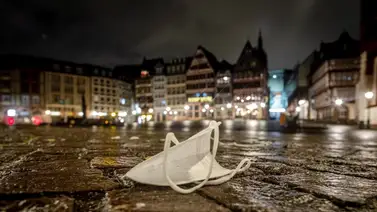 Detienen a ocho personas tras violenta protesta anti-COVID en Alemania Detienen a ocho personas tras violenta protesta anti-COVID en Alemania
