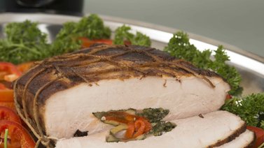 Sirve punta de anca de cerdo en fin de año