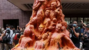 Fue retirada escultura sobre Tiananmen de la Universidad de Hong Kong Fue retirada escultura sobre Tiananmen de la Universidad de Hong Kong