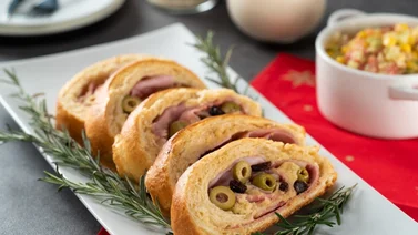 Tradicional pan de jamón fácil de hacer