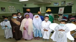 Niños realizan pesebre viviente en escuela de Nueva Esparta