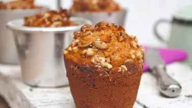 Ricos ponquecitos de zanahorias y pasas Ricos ponquecitos de zanahorias y pasas