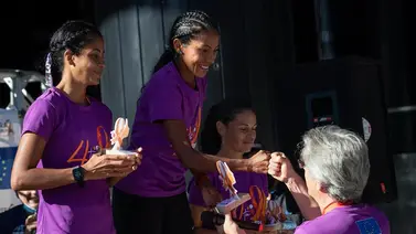 "Marea morada" toma Caracas en carrera contra la violencia de género