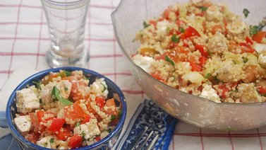 Ensalada de quinoa con pollo