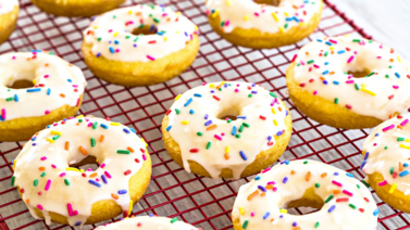 Donas con glaseado de jugo de limón