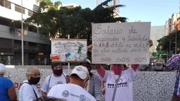Jubilados protestan en Caracas para exigir salarios justos